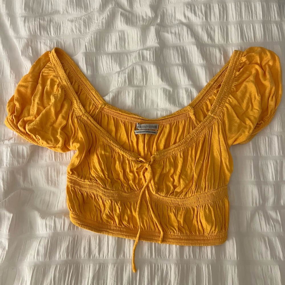 Urban Outfitters Yellow Crop Top